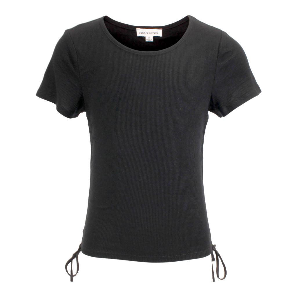 Shirred Sides Short Sleeve Crew - Denny's