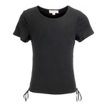 Shirred Sides Short Sleeve Crew - Denny's