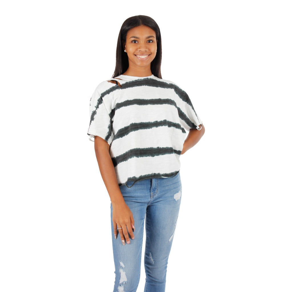 Short Sleeve Tie Dye Crew - Denny's