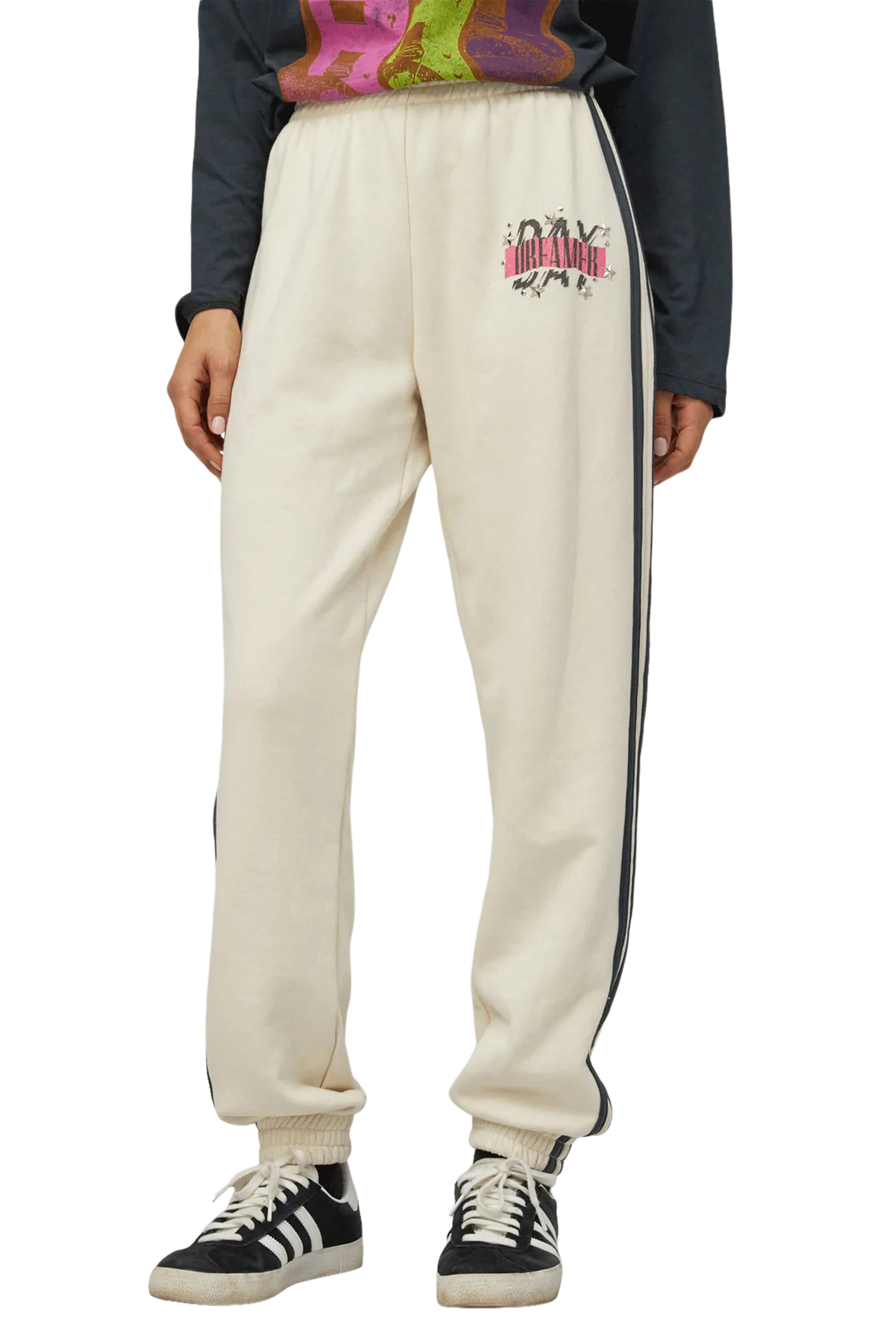 Day Dreamer Star Studded Stripe Sweatpant - Denny's