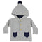 Grey Hooded Cardigan - Denny's