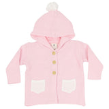 Pink Hooded Cardigan - Denny's