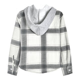 Plaid Hooded Button Down - Denny's