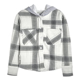 Plaid Hooded Button Down - Denny's
