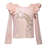 Shooting Star Ruffle Shoulder Top - Denny's