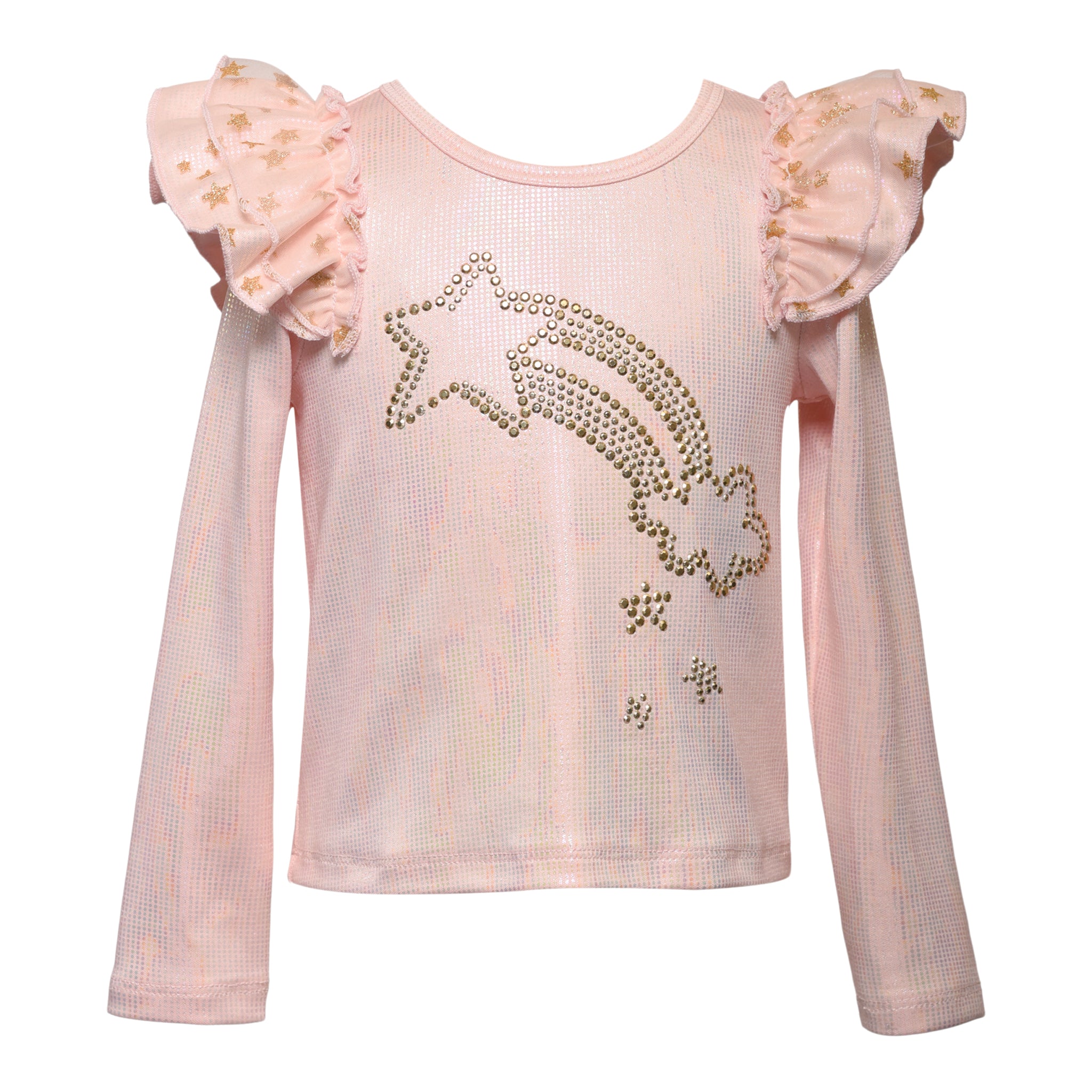 Shooting Star Ruffle Shoulder Top - Denny's