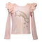 Shooting Star Ruffle Shoulder Top - Denny's