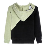 Color Block Bolt Zip Hoodie - Denny's
