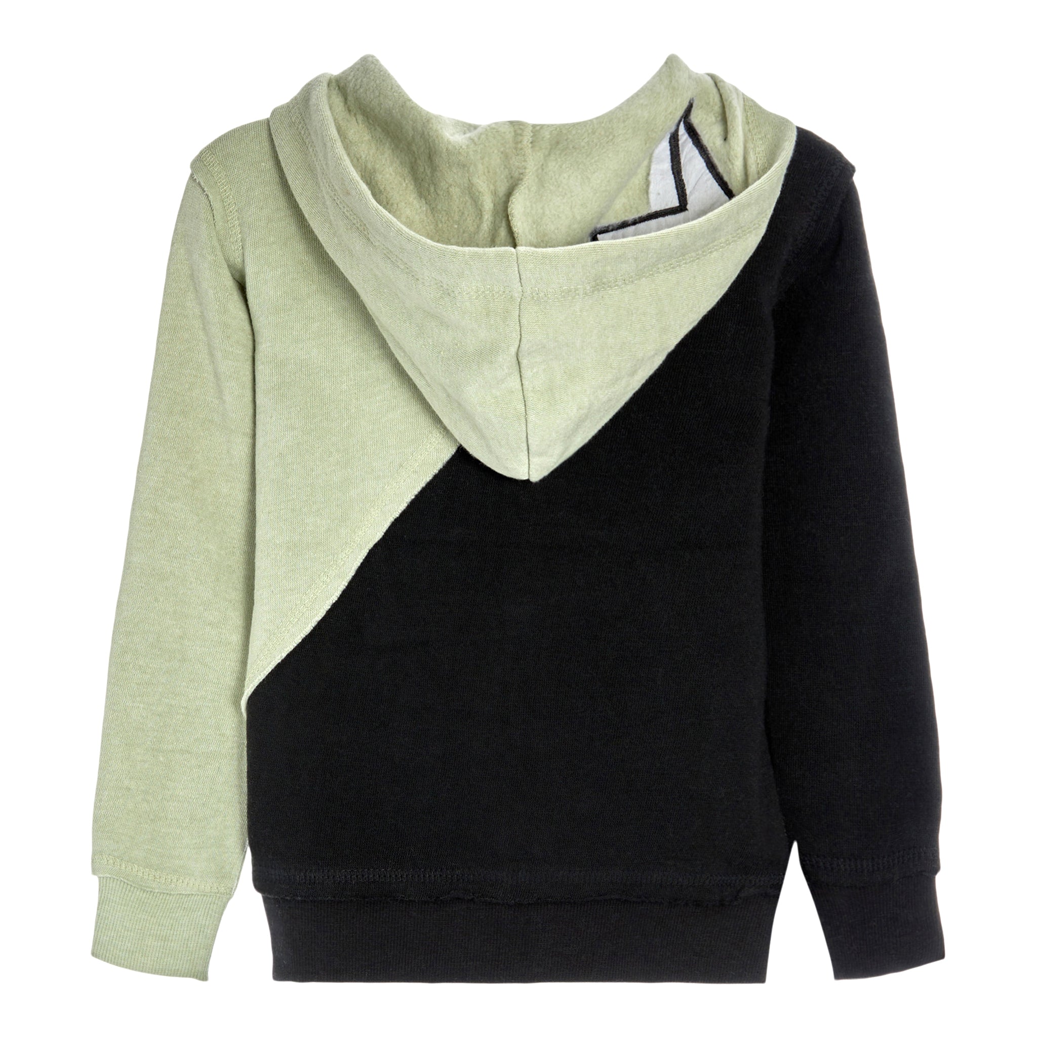 Color Block Bolt Zip Hoodie - Denny's