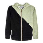Color Block Bolt Zip Hoodie - Denny's