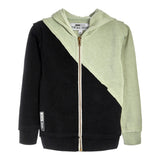 Color Block Bolt Zip Hoodie - Denny's