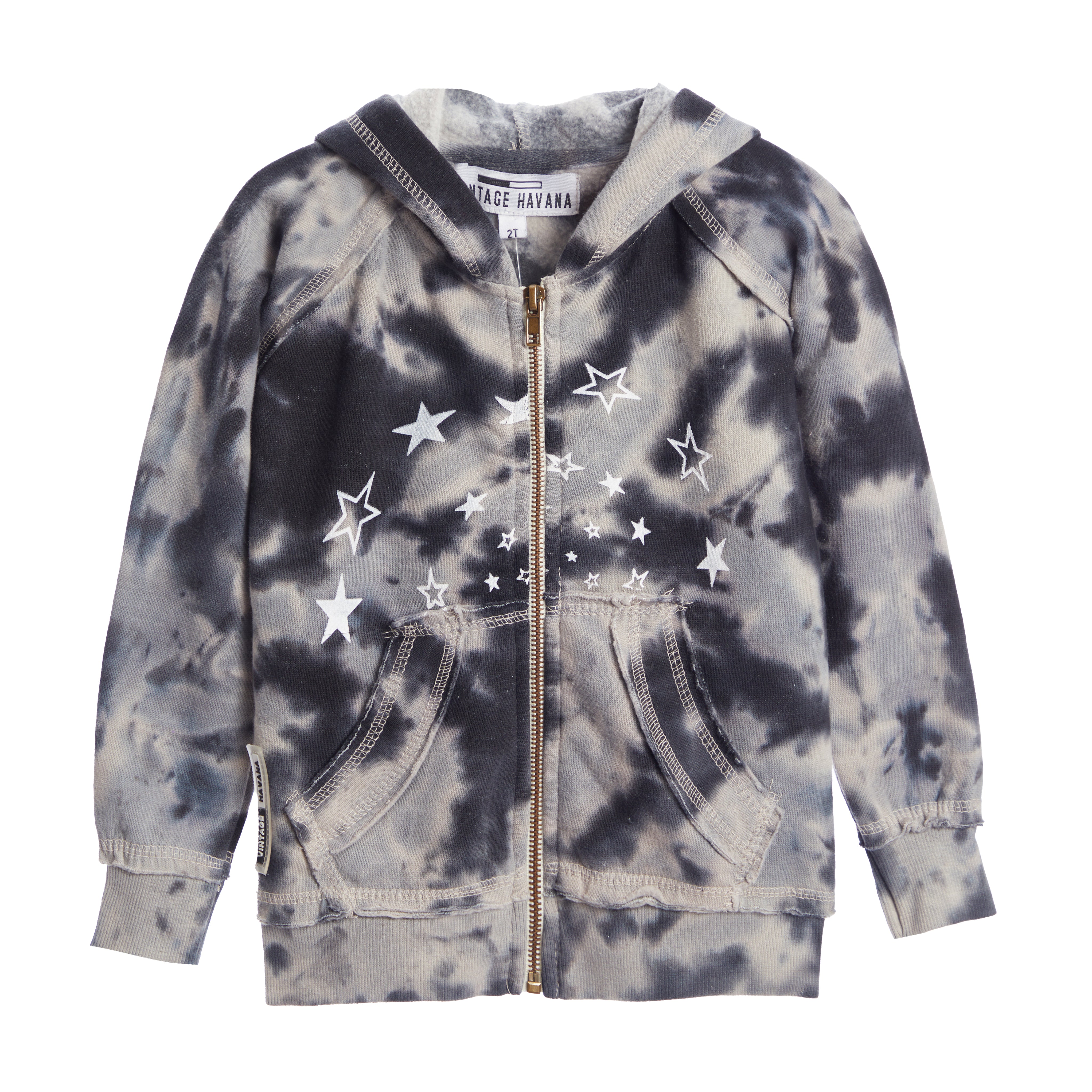 Stars Tie Dye Zip Hoodie - Denny's