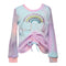 Rainbow Tie Dye Waffle Cinched Top - Denny's
