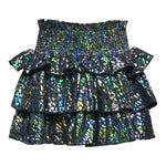 Ruffle Metallic Leopard Skirt - Denny's