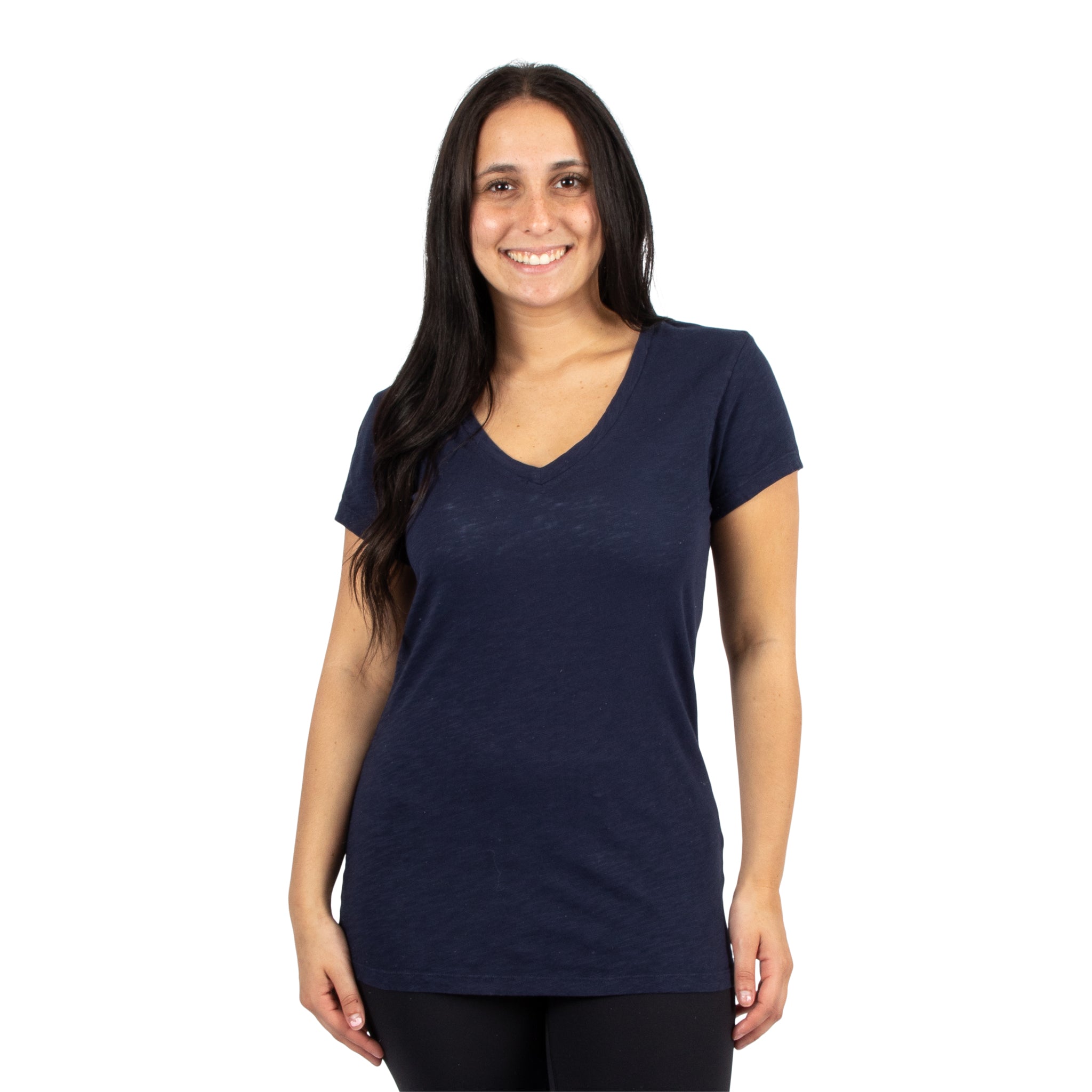 Fitted V-Neck Tee - Denny's