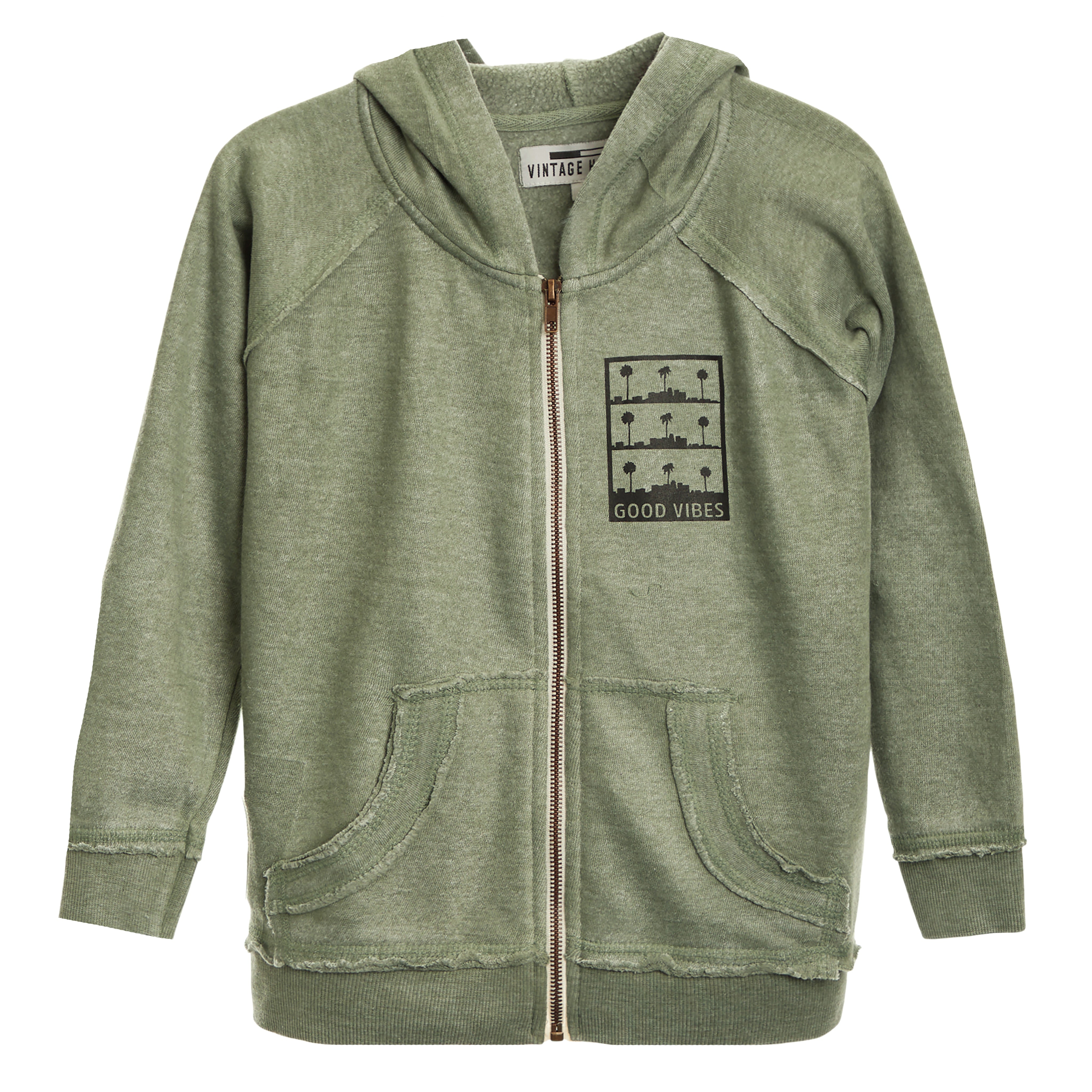 Good Vibes Zip Hoodie - Denny's
