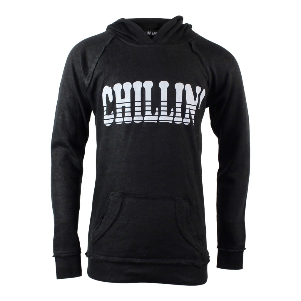 Chillin Burn Out Pull Over Hoodie - Denny's