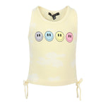 Pastel Smiles Cinched Side Tank - Denny's