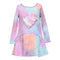 Fur Heart Waffle Dress - Denny's