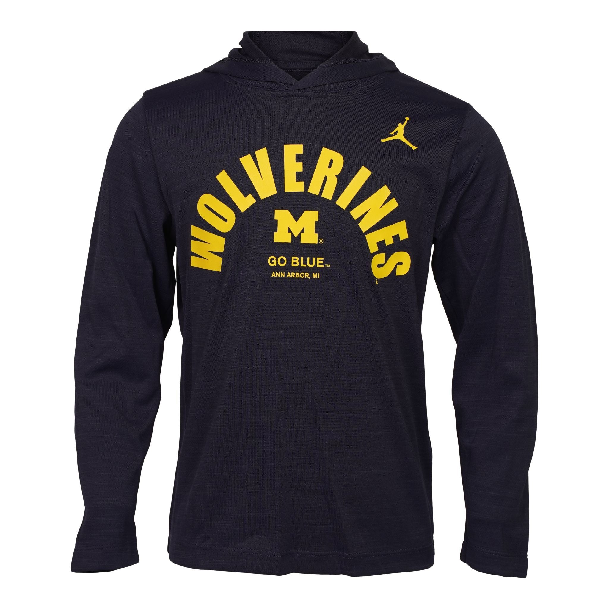 Michigan Long Sleeve Jersey Hoodie - Denny's
