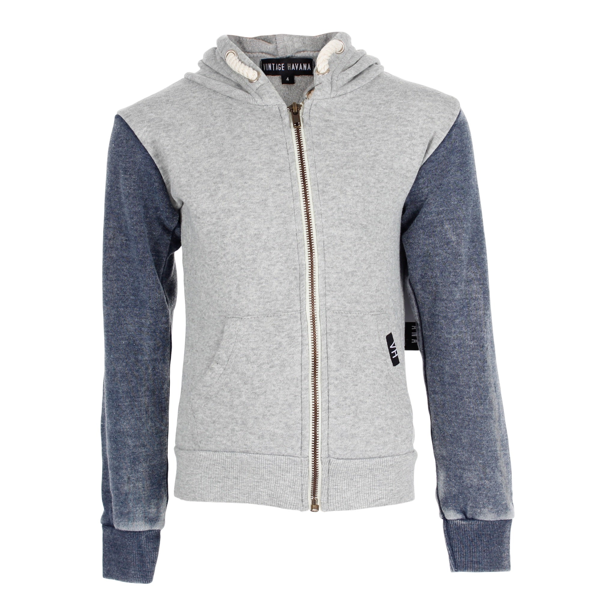 Full Zipper Colorblock Hoodie - Denny's