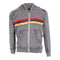 Full Zip Hoodie with Retro Stripes - Denny's