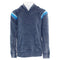 Pull Over Hoodie With Two Tone Stripes - Denny's