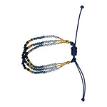 Navy Stones Beaded Adjustable Bracelet - Denny's