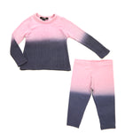 Pink Ombre 2pc Tee & Legging Set - Denny's