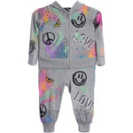 2pc Airbrush Zip Hoodie & Jogpant Set - Denny's