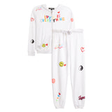 2pc Love Is Everything Zip Hoodie & Jogger Set - Denny's