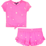 2pc Stars Tee & Ruffle Short Set - Denny's