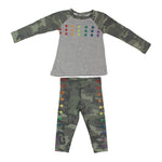 Two Piece Camo Set with Multi Stars - Denny's