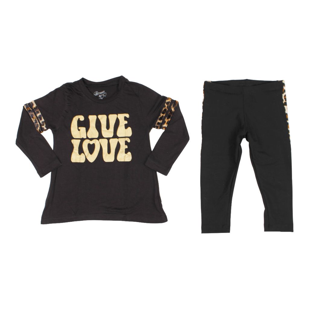 Two Piece Set with Give Love - Denny's