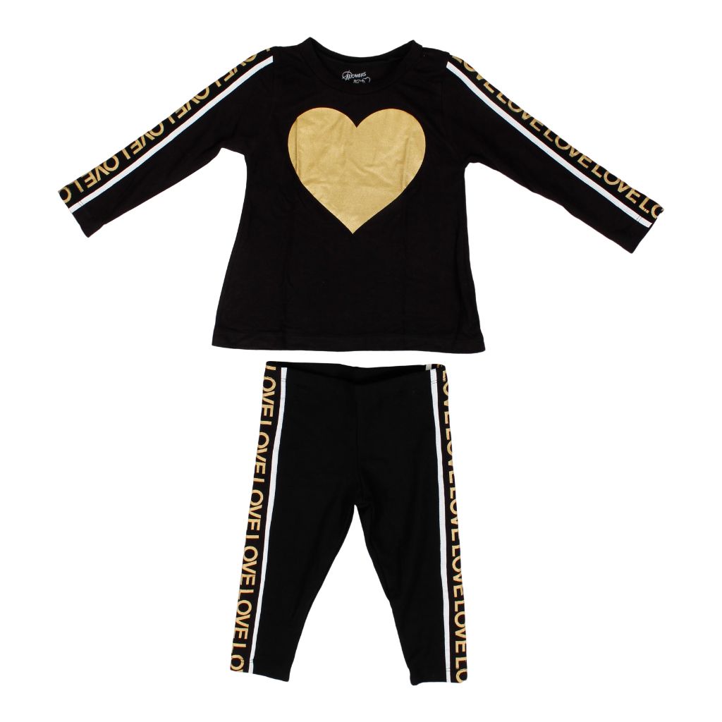 Two Piece Set with Love Taping and Gold Heart - Denny's