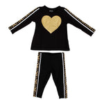 Two Piece Set with Love Taping and Gold Heart - Denny's