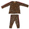 Two Piece Leopard Set with Stripe Taping - Denny's