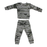 Two Piece Camo Sweatsuit with Black Hearts - Denny's