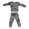 Two Piece Camo Sweatsuit with Black Hearts - Denny's