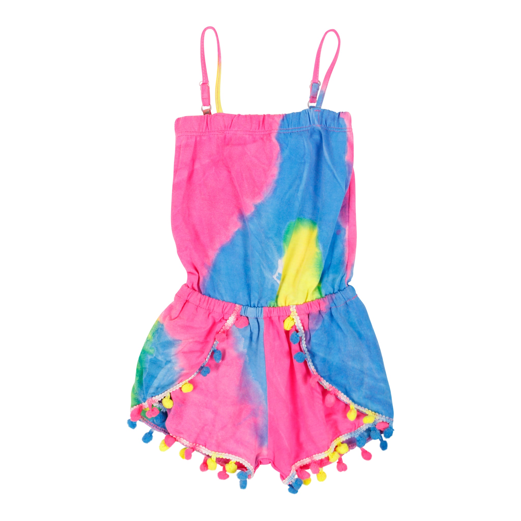 Romper Tie Dye with Pom Poms - Denny's