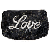 Script Love Sequin Pouch - Denny's