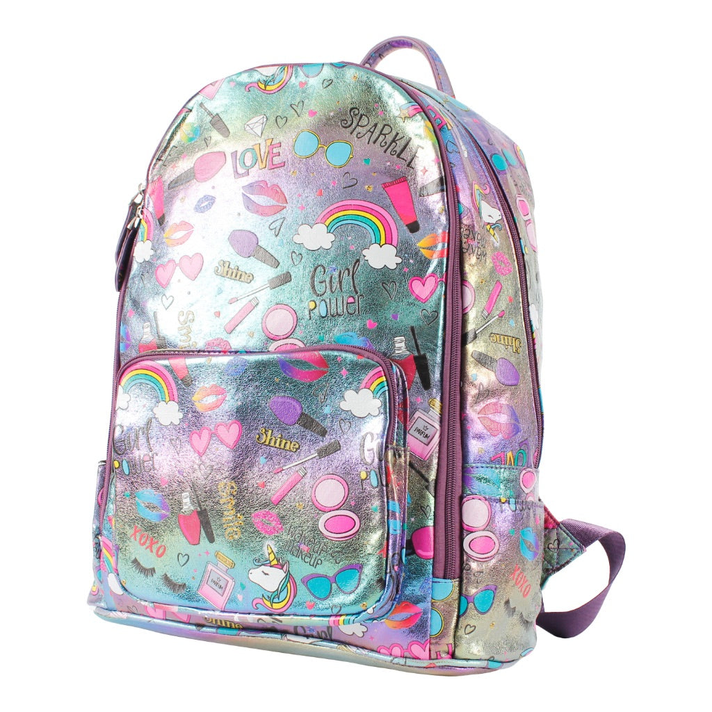 Glam Print Metallic Backpack - Denny's