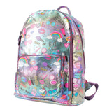 Glam Print Metallic Backpack - Denny's