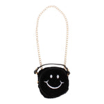 Round Small Sherpa Smiley Bag - Denny's