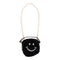 Round Small Sherpa Smiley Bag - Denny's