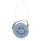 Round Small Sherpa Smiley Bag - Denny's