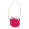 Round Small Sherpa Smiley Bag - Denny's