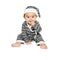 3 Piece Wrap Set Charcoal Stripe - Denny's