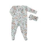 2pc Cloud Blue Footie - Denny's