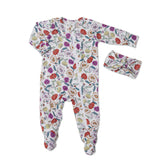 2pc Zinia Footie - Denny's